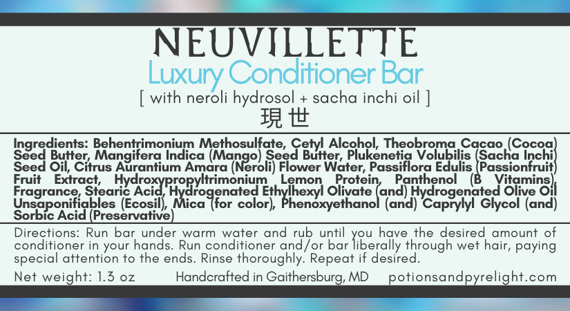 Genshin Impact - Neuvillette Luxury Conditioner Bar (Fall 2023 Limited Release)