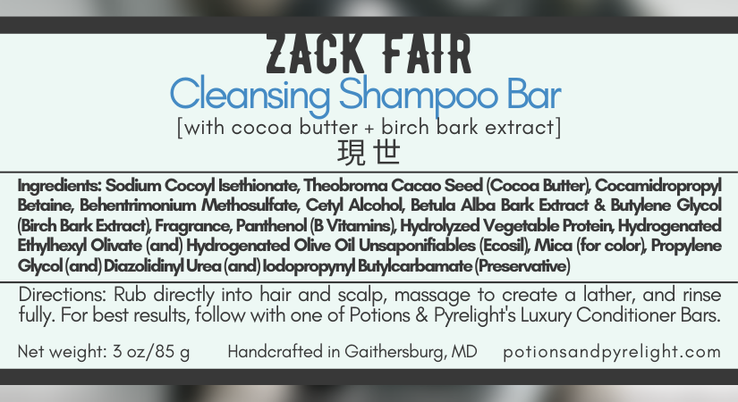 Final Fantasy VII - Zack Fair Cleansing Shampoo Bar