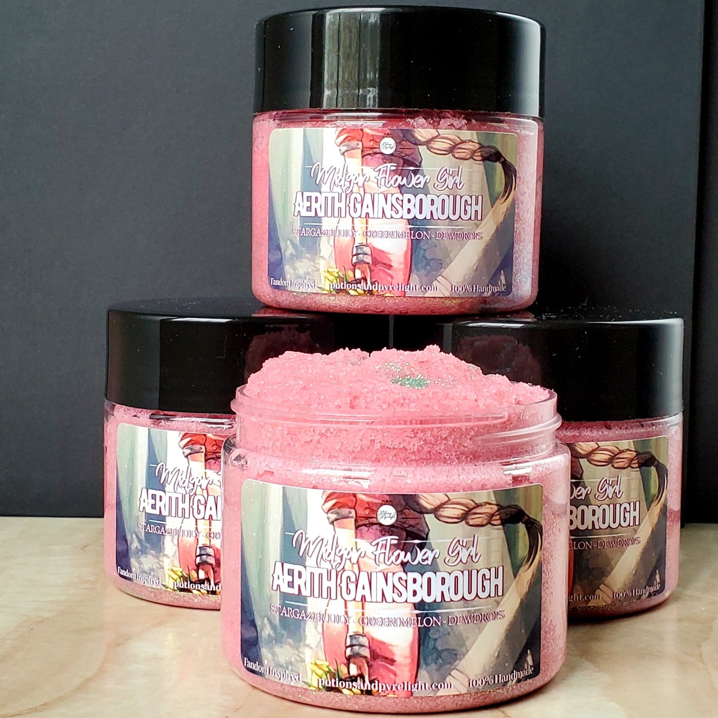 Aerith Gainsborough Exfoliating Sugar Polish - Potions & Pyrelight