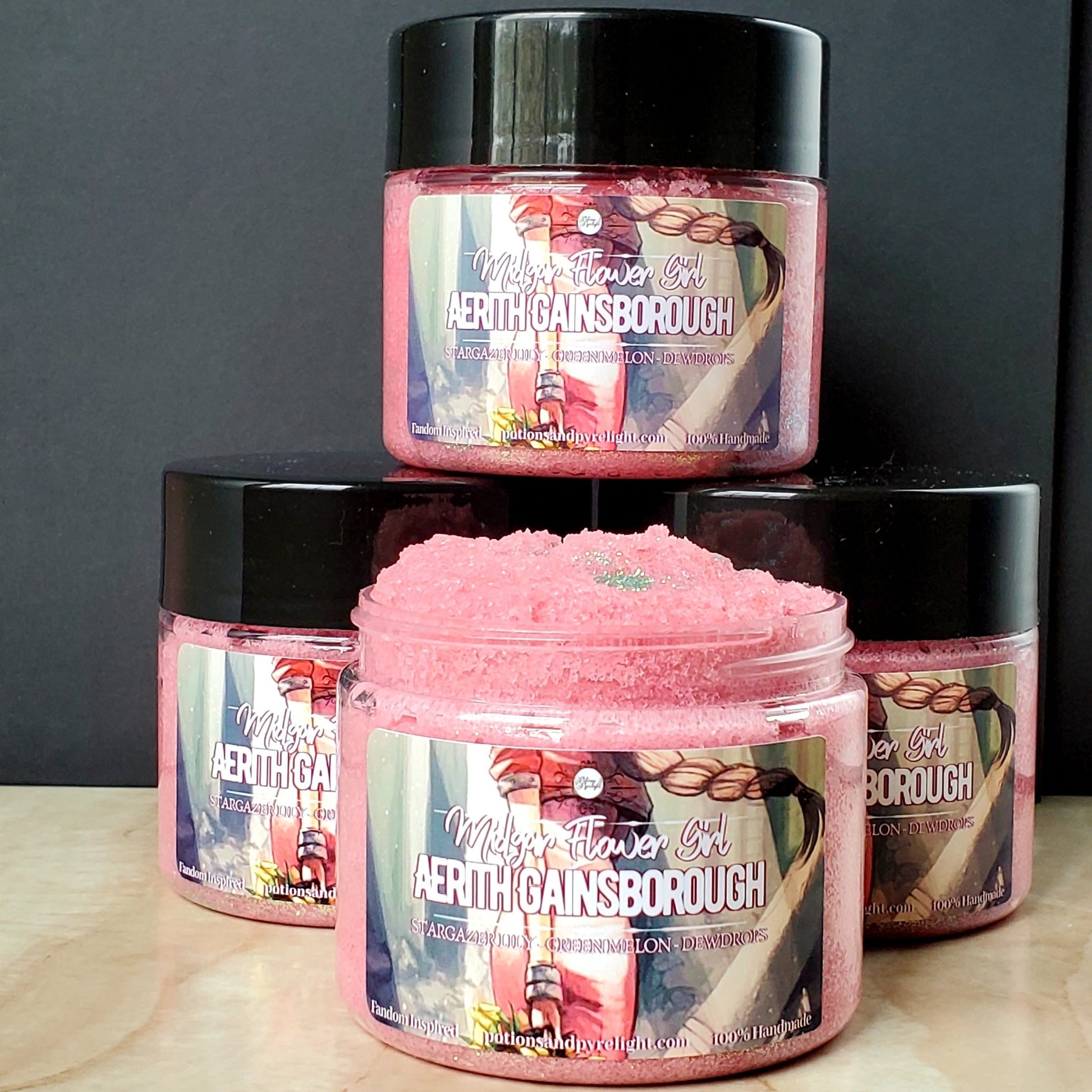 Aerith Gainsborough Exfoliating Sugar Polish - Potions & Pyrelight