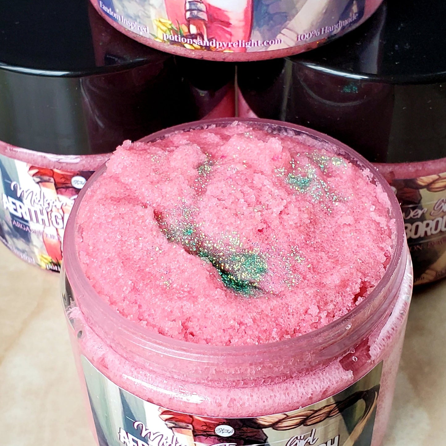 Aerith Gainsborough Exfoliating Sugar Polish - Potions & Pyrelight