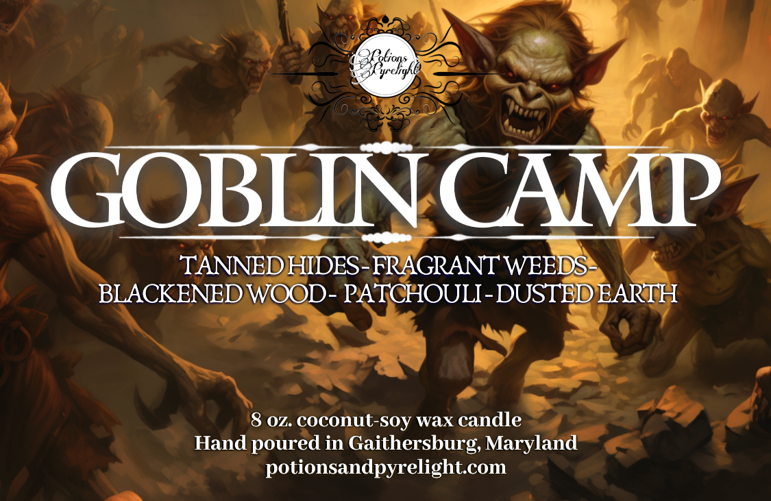 Potions & Pyrelight: DnD/BG3 - Goblin Camp Fandom Scented Candle