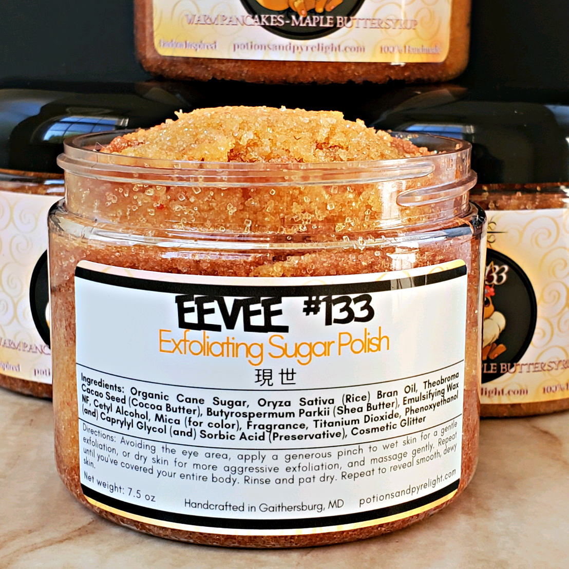 Pokemon - Eevee #133 Exfoliating Sugar Polish - Potions & Pyrelight