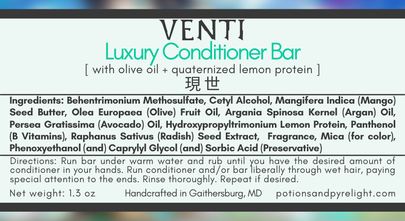 Venti Luxury Conditioner Bar (Limited Release)