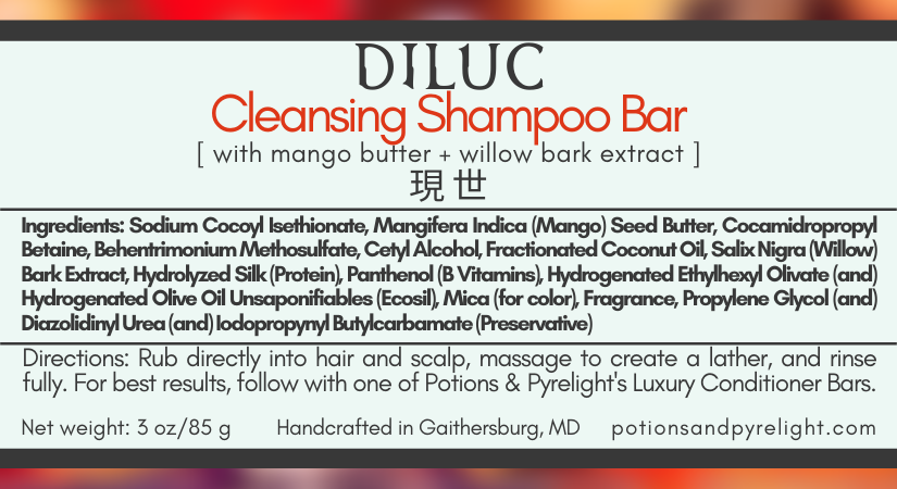 Diluc Cleansing Shampoo Bar (Limited Release)