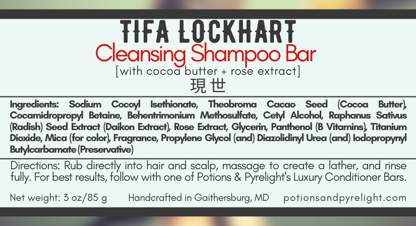 Final Fantasy VII - Tifa Lockhart Cleansing Shampoo Bar - Potions & Pyrelight