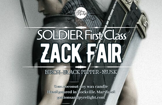 Final Fantasy VII - Zack Fair - Potions & Pyrelight