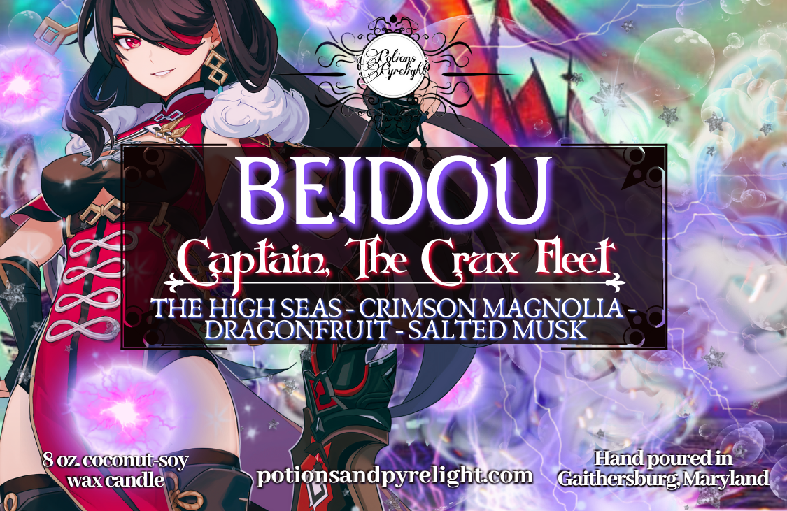 Genshin Impact - Beidou - Captain, The Crux Fleet - Potions & Pyrelight