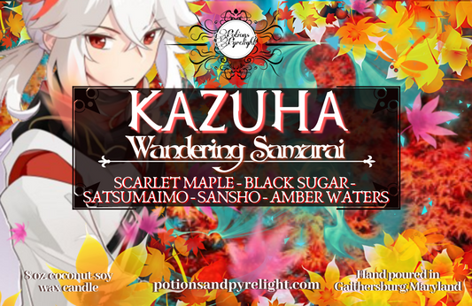 Genshin Impact - Kaedehara Kazuha - Wandering Samurai - Potions & Pyrelight