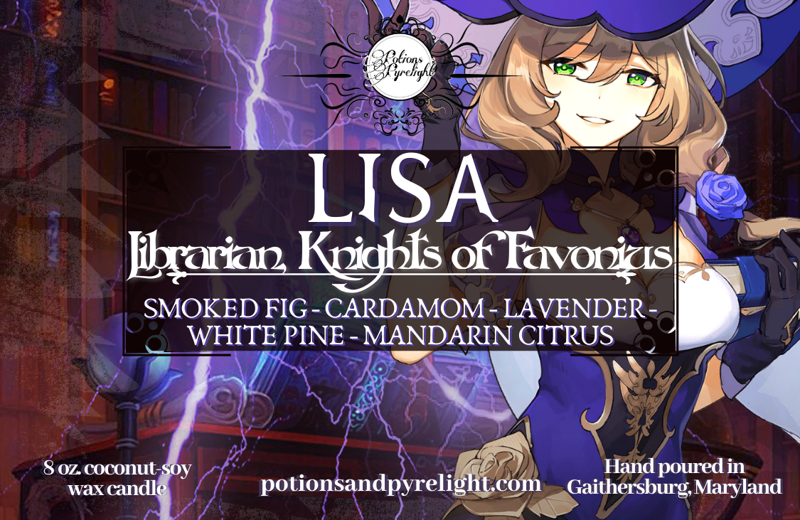 Genshin Impact - Lisa - Librarian, Knights of Favonius - Potions & Pyrelight