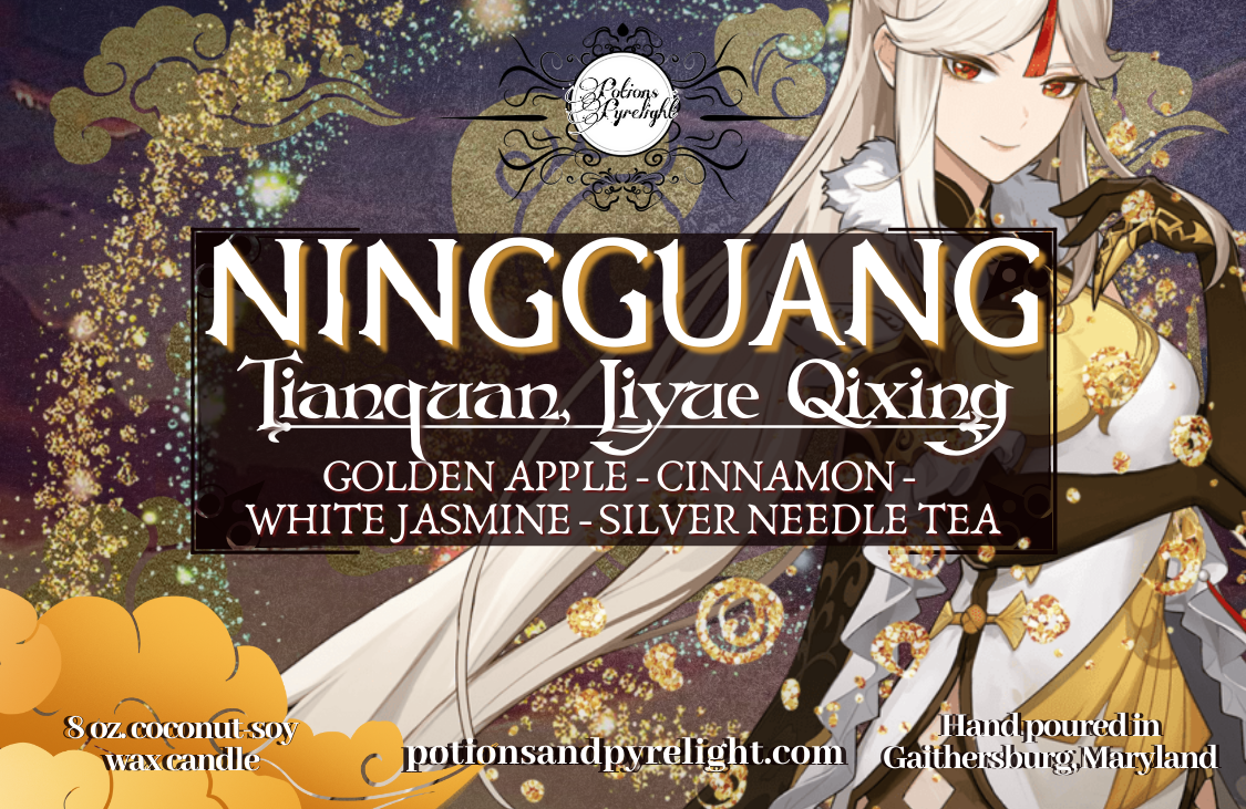 Genshin Impact - Ningguang - Tianquan, Liyue Qixing - Potions & Pyrelight