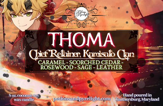Genshin Impact - Thoma - Chief Retainer, Kamisato Clan - Potions & Pyrelight