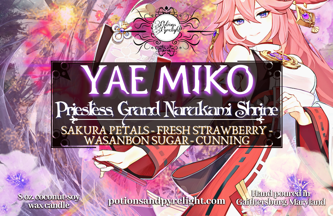 Genshin Impact - Yae Miko - Priestess, Grand Narukami Shrine - Potions & Pyrelight