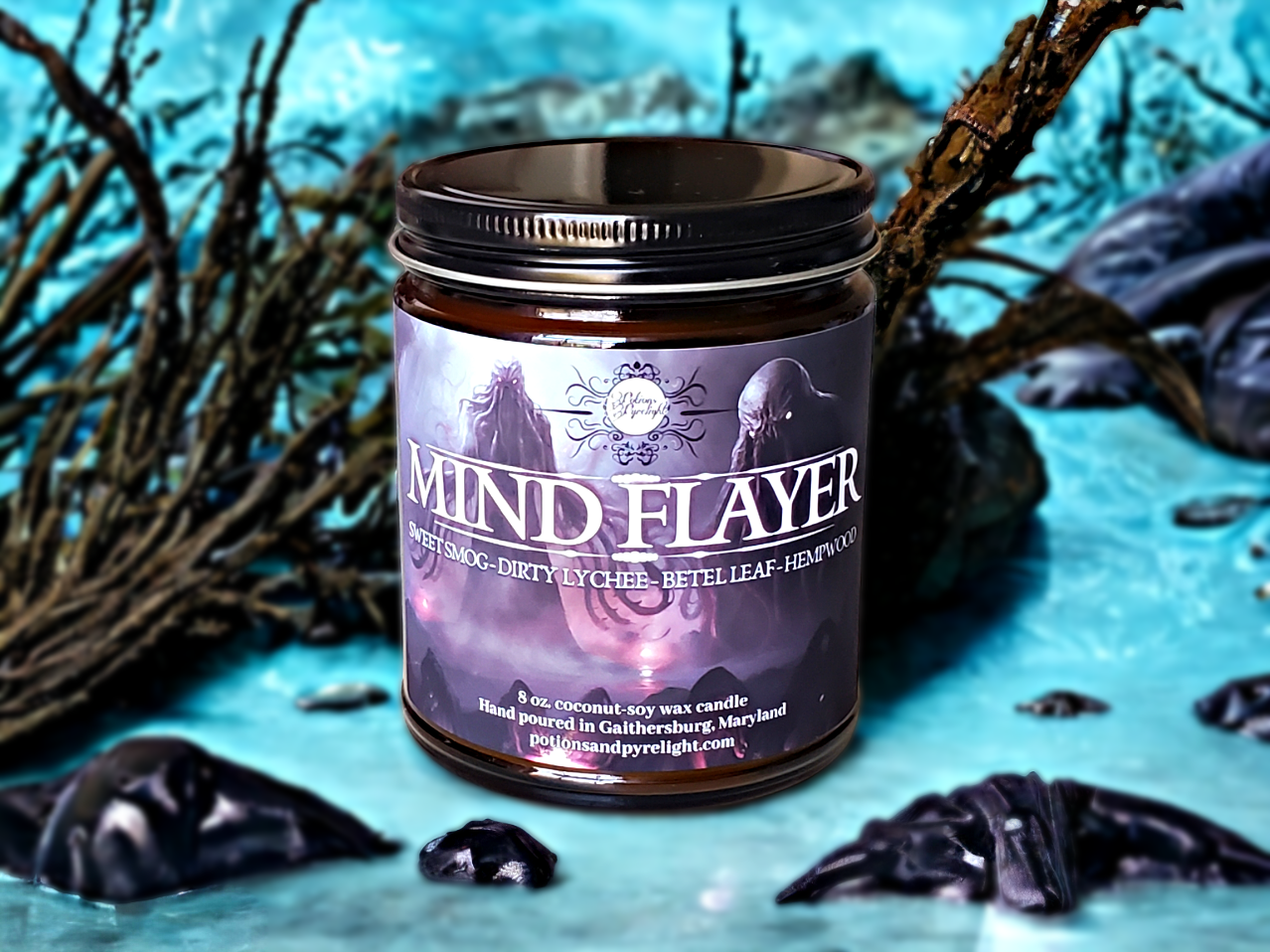 Potions Pyrelight DnD BG3 Mind Flayer Scented Fandom Candle   1698190388999 