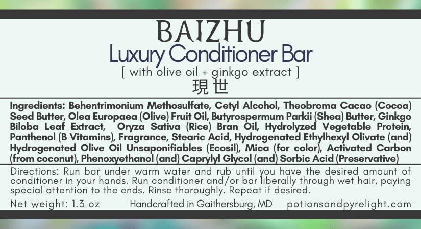 Baizhu Luxury Conditioner Bar (Spring 2023 Limited Release) - Potions & Pyrelight