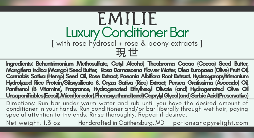 Genshin Impact - Emilie Luxury Conditioner Bar