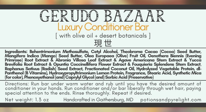 Legend of Zelda - Gerudo Bazaar Luxury Conditioner Bar