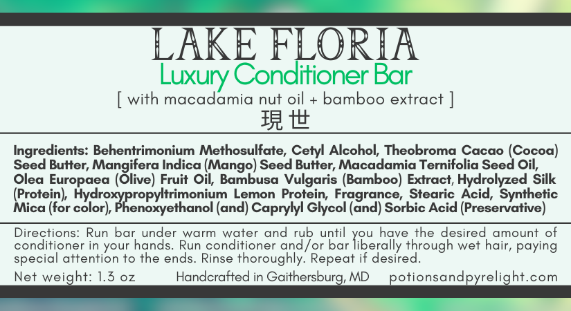 Legend of Zelda - Lake Floria Luxury Conditioner Bar