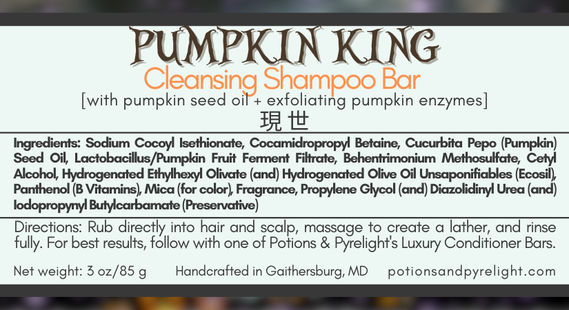 Kingdom Hearts - Pumpkin King Cleansing Shampoo Bar