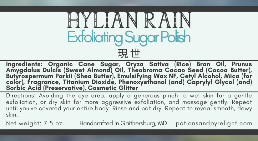 Legend of Zelda - Hylian Rain Exfoliating Sugar Polish