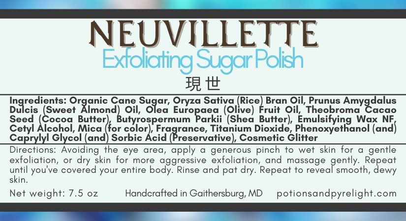Genshin Impact - Neuvillette Exfoliating Sugar Scrub