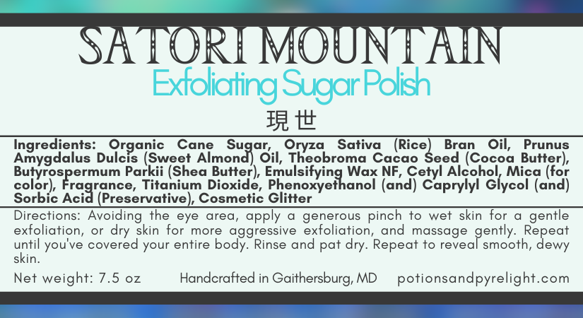 Legend of Zelda - Satori Mountain Exfoliating Sugar Polish