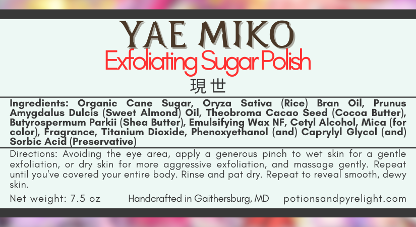 Genshin Impact - Yae Miko Exfoliating Sugar Polish