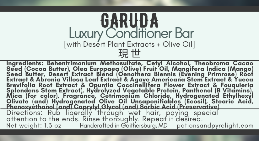 Final Fantasy - Garuda Luxury Conditioner Bar (Summer/Fall 2023 Limited Release)
