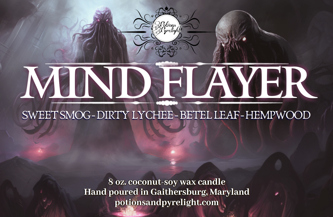 Potions Pyrelight DnD BG3 Mind Flayer Scented Fandom Candle   3.75x2.438 DNDBG3 MindFlayer 