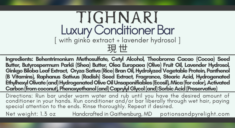Tighnari Luxury Conditioner Bar (Summer/Fall 2022 Limited Release)