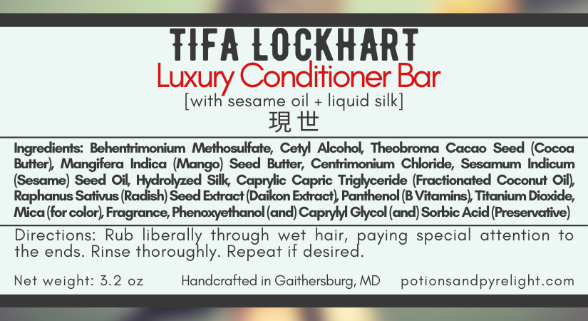 Tifa Lockhart Luxury Conditioner Bar - Potions & Pyrelight