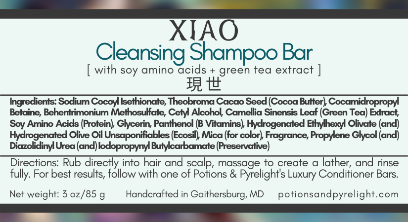 Xiao Cleansing Shampoo Bar (Limited Release) - Potions & Pyrelight