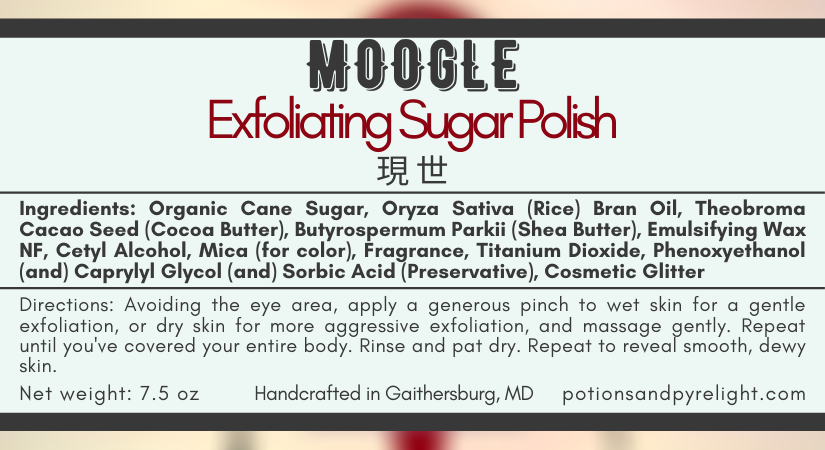 Moogle Exfoliating Sugar Polish (Limited Release) - Potions & Pyrelight