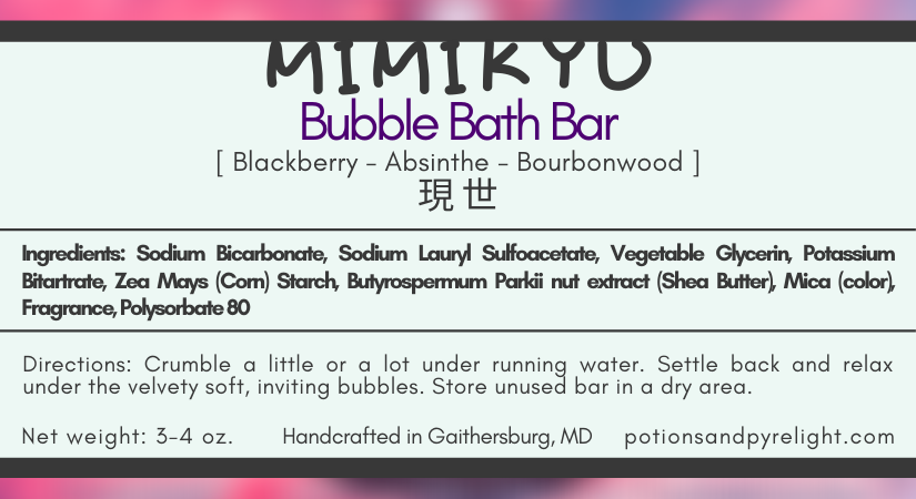 Pokemon - Mimikyu Bubble Bath Bar - Potions & Pyrelight