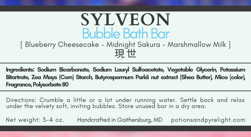 Pokemon - Sylveon Bubble Bath Bar - Potions & Pyrelight