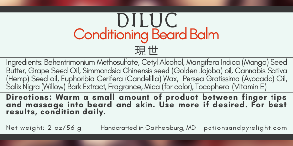 Conditioning Beard Balm - Genshin Impact - Diluc