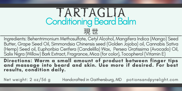 Conditioning Beard Balm - Genshin Impact - Tartaglia/Childe - Potions & Pyrelight