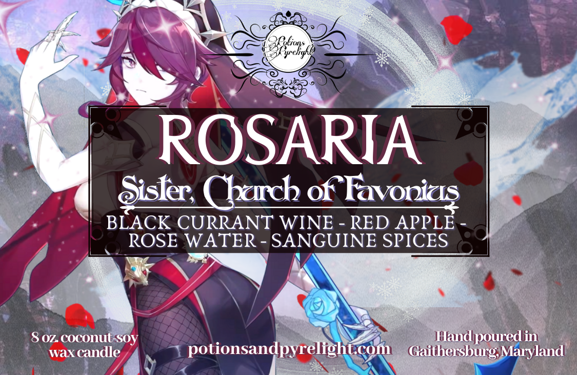 Genshin Impact - Rosaria - Sister, Church of Favonius - Potions & Pyrelight