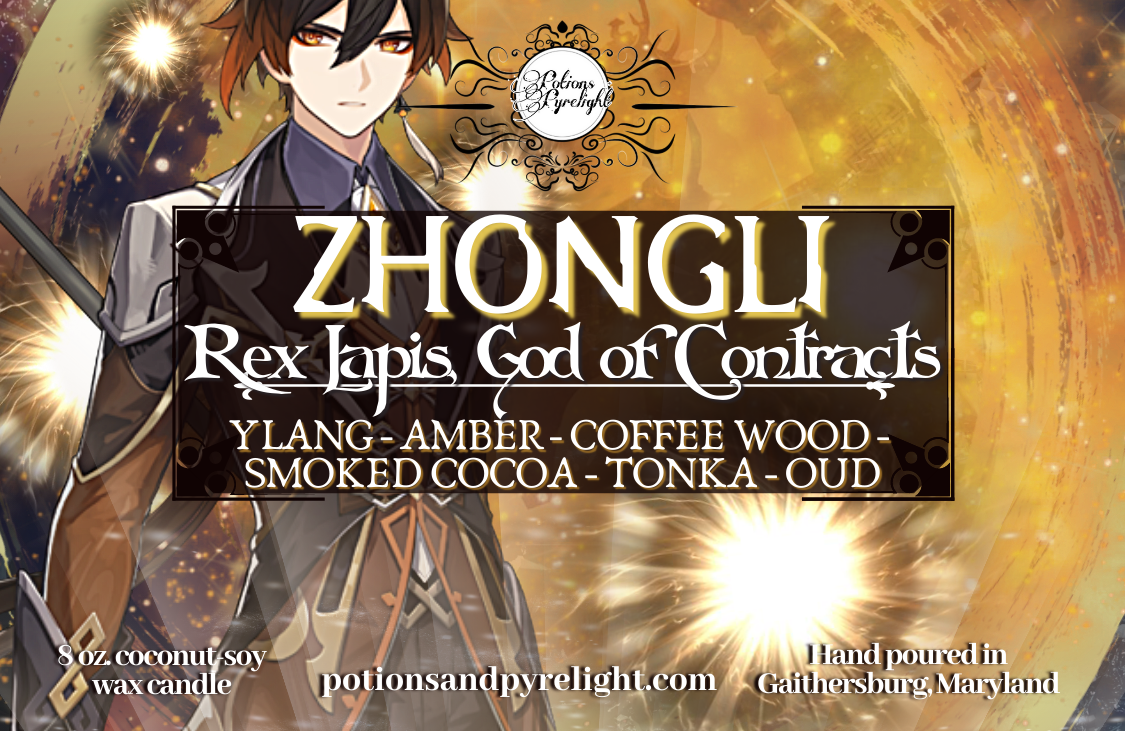Genshin Impact - Zhongli - Rex Lapis, God of Contracts - Potions & Pyrelight