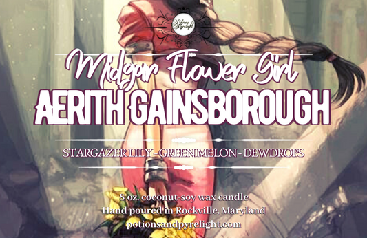 Midgar Flower Girl: Aerith Gainsborough - Potions & Pyrelight